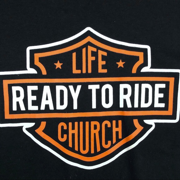 Harley Style Christian Ready to Ride Tee XXL T79 - Picture 3 of 6